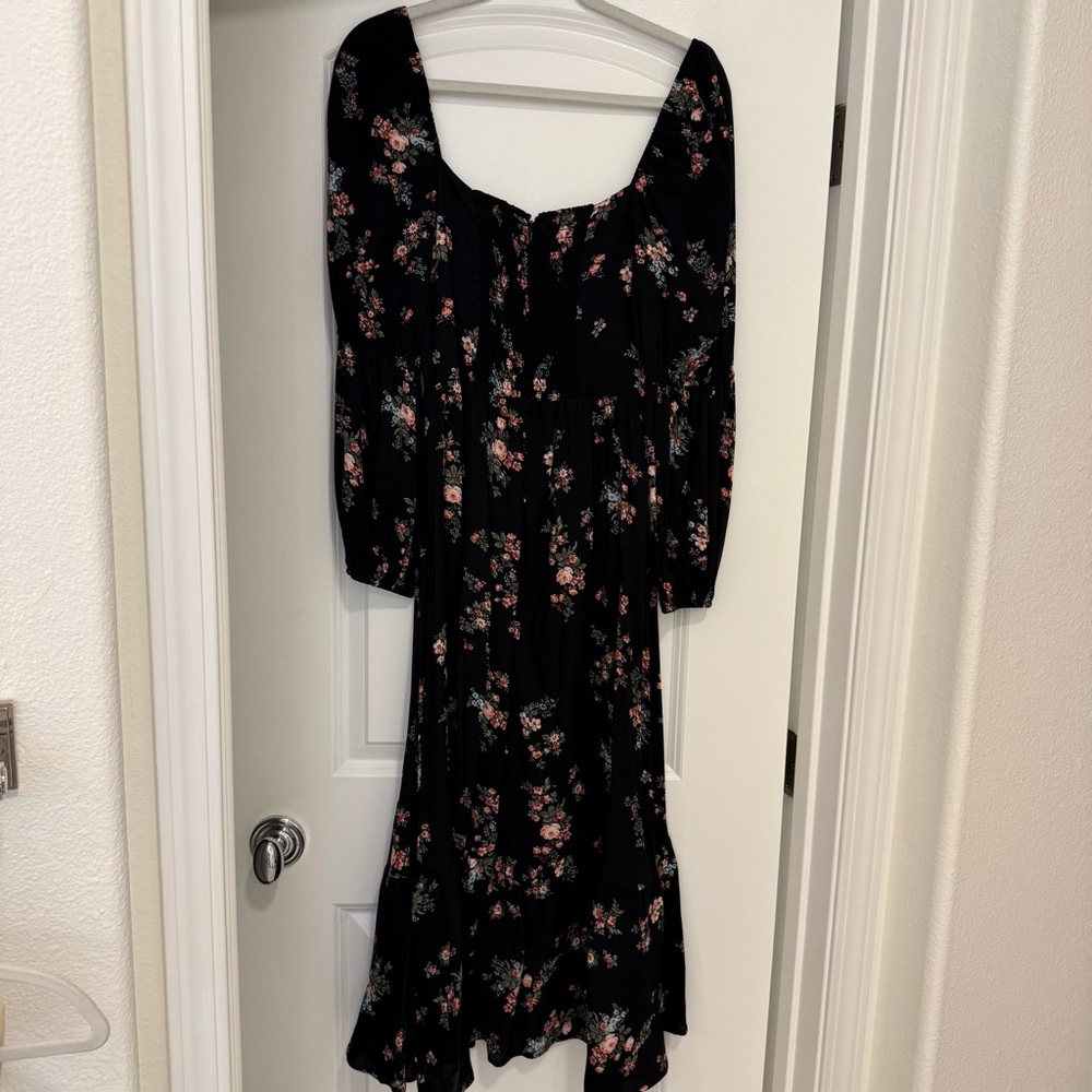 Reformation Mica Floral Square-Neck Midi Dress - Picture 5 of 9